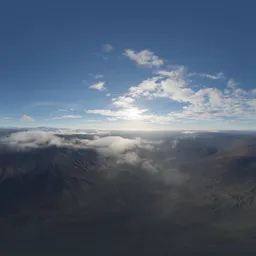 Aerial Mountain Landscape Day