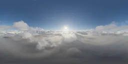 Aerial Cloudy Sky Landscape