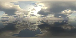 Overcast sky above the sea