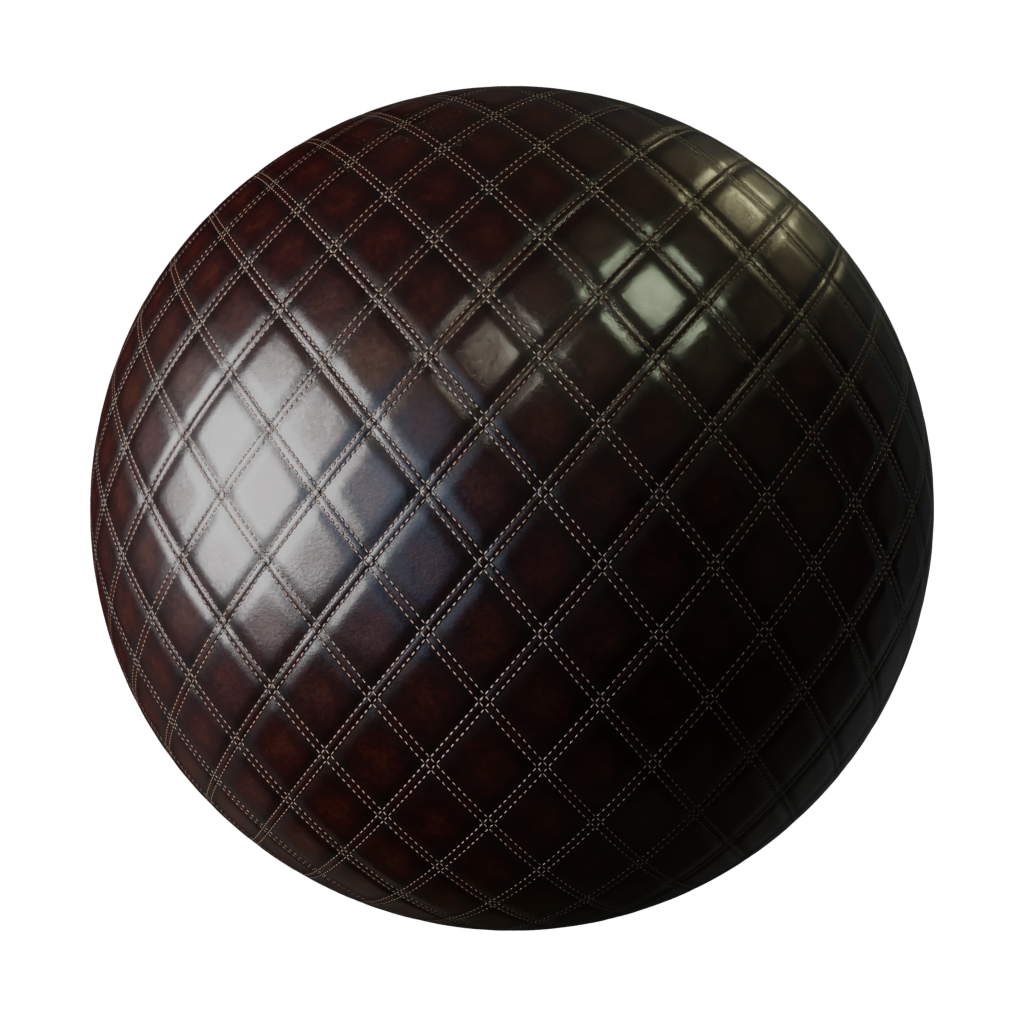 BlenderKit Download the FREE Leather Cushion Dark material
