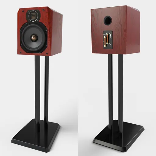 Studio HD Monitors Red Wood | Audio Devices models | Blendkit