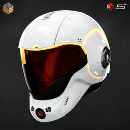 Blender 3D low poly, game-ready driver helmet model with 4K texture, part of an extreme sports helmet bundle.