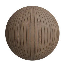 Vertical wood slat