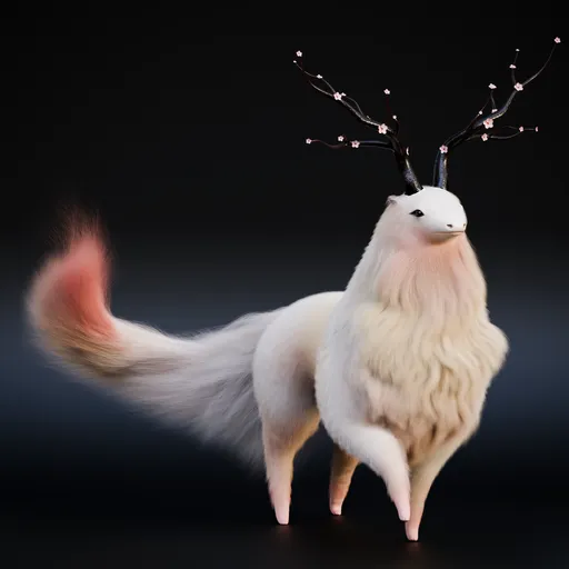 Japanese Sakura Creature Rigged