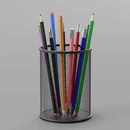 Pencil and pen holder