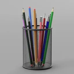 Pencil and pen holder