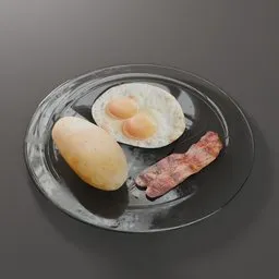 Luxury Food Breakfast Plate