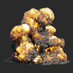 Ground explosion vdb