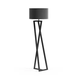 Highly detailed 3D model of Lucca Floor Lamp with a sleek black design, perfect for Blender rendering.
