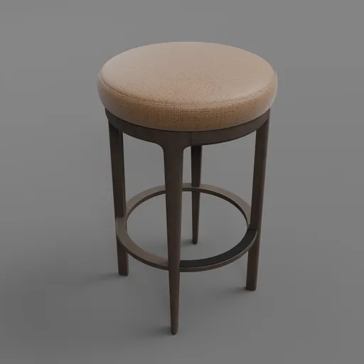 Ligne Swivel Fabric Bar Stool