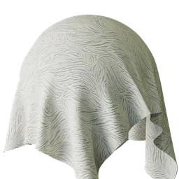 Ornamental White Velvet