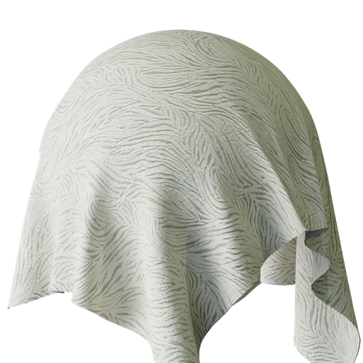 Ornamental White Velvet