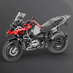 BMW R1200GS Motorcycle 3D Model