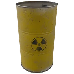 Clean Radioactive Barrel