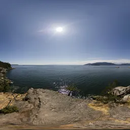 Ocean Coast Sunny Summer Day