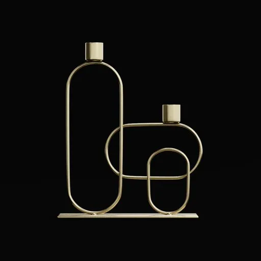 Gold candlestick