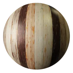 Wood Panelling Colored Rough