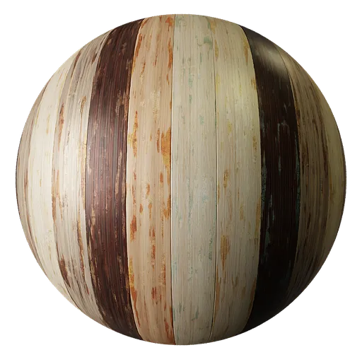 Wood Panelling Colored Rough