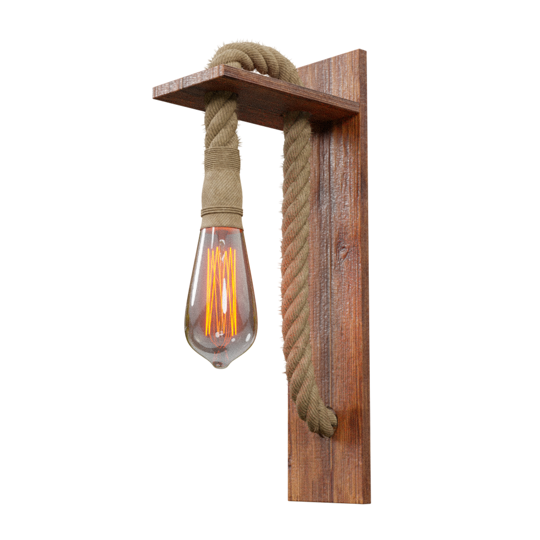 Rope Lamp | FREE Wall Light models | BlenderKit