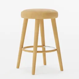 Nicola Round Dolce Faux Stool