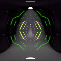 Cyberpunk tunnel
