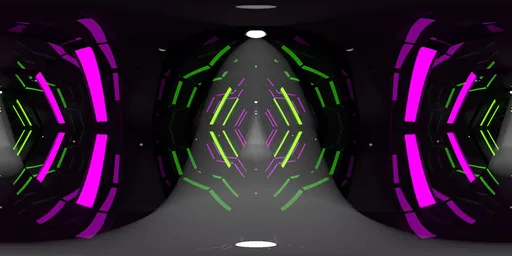 Cyberpunk tunnel