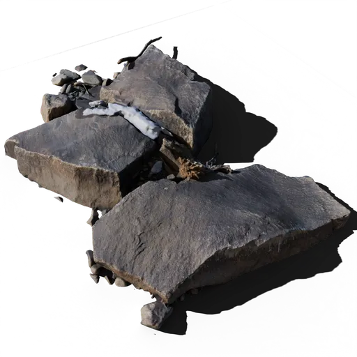 Stones in Snow