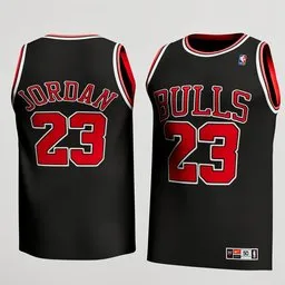 Michael Jordan Bulls Black Jersey