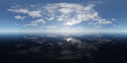 Puffy Cloudy Sunny Sky