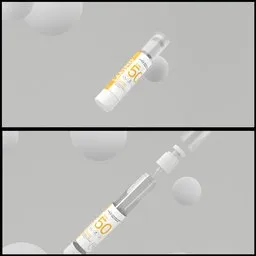 Cosmetics Product blast shot