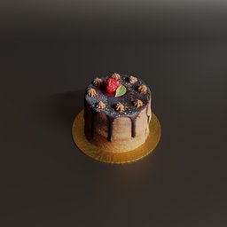 Small chocolate cake