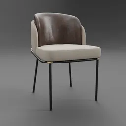 Minotti Fil Noir dining chair