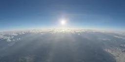 High Above Mountains Sunny Sky