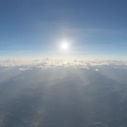 High Above Mountains Sunny Sky