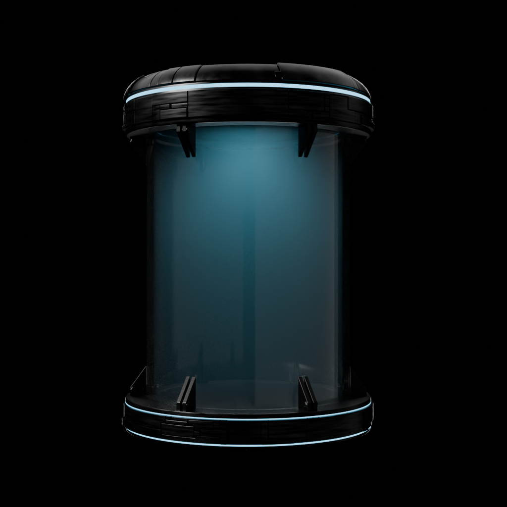 Scifi Human Capsule | Lab Equipment models | BlenderKit
