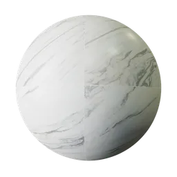Marble tiles - Calacatta white arni