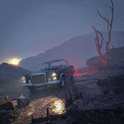 Car cinematic scenes