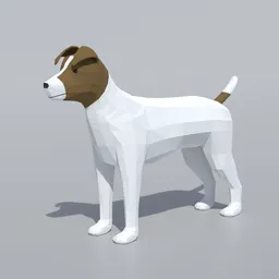 Low Poly Jack Russel Terrier