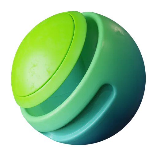 Bright Green Blue Plastic Gradient