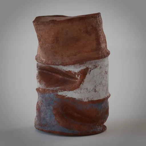 Crushed Rusted Barrel