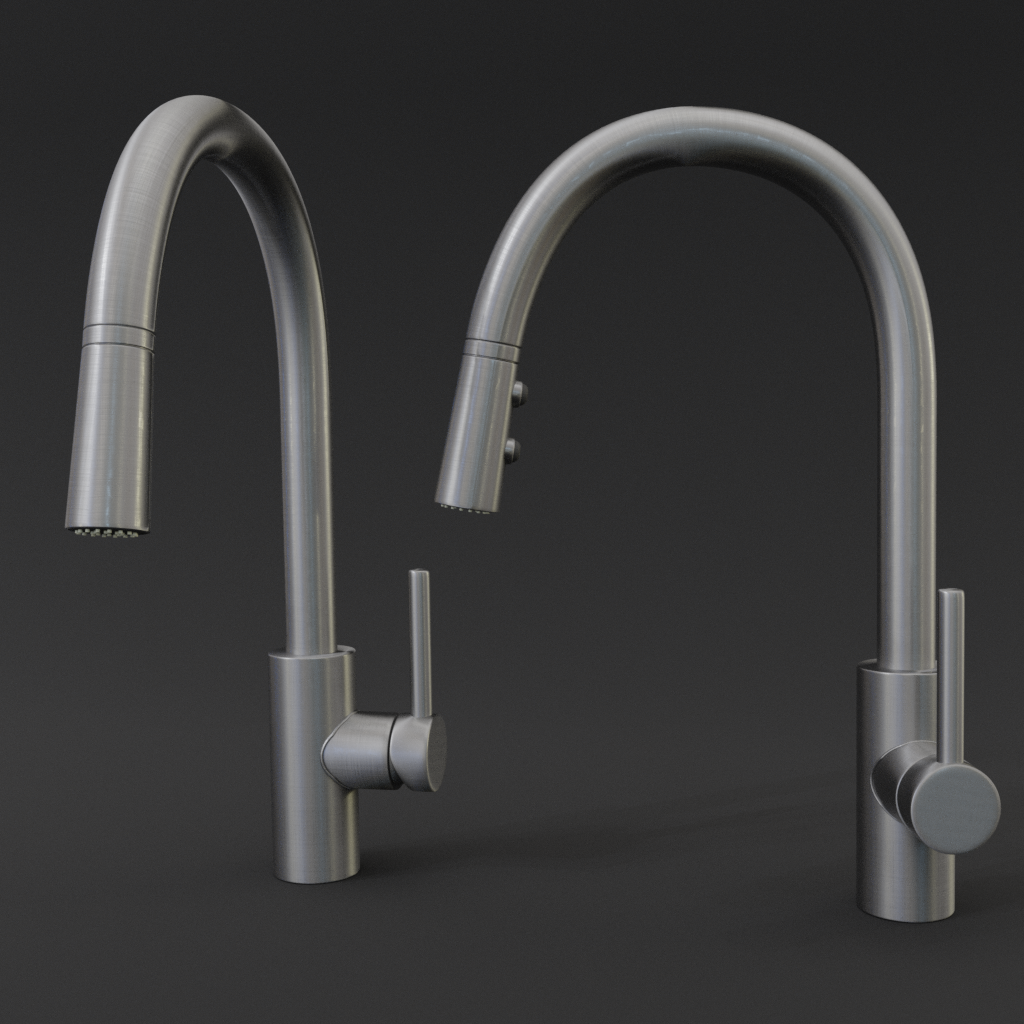 Pfister Stellen Kitchen Faucet - Brushed | 3D Faucet models | BlenderKit