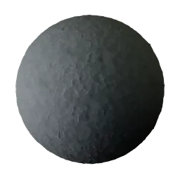 High-resolution PBR black sand texture for 3D modeling and rendering in Blender.