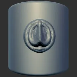 ER_Dragon Scale 283 brush imprint showing detailed scales for 3D modeling of reptilian textures.