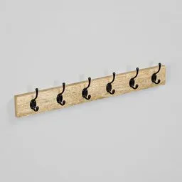 Coat Rack 6 Oak