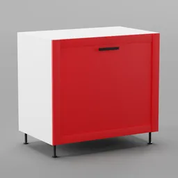 Kitchen lower cabinet 90cm (1 door)