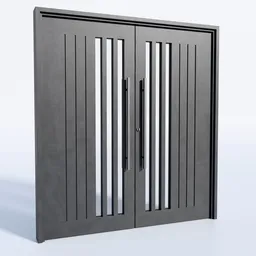 Slim Vertical Panel Door