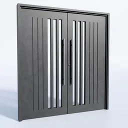 Slim Vertical Panel Door