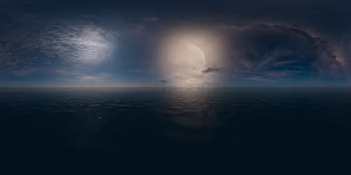 Moon fog cloud