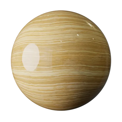 High-resolution Bright Brown Travertine PBR texture for 3D rendering in Blender, showcasing photorealistic marble effect.