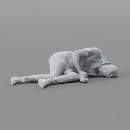 Lowpoly Hobo Sleeping